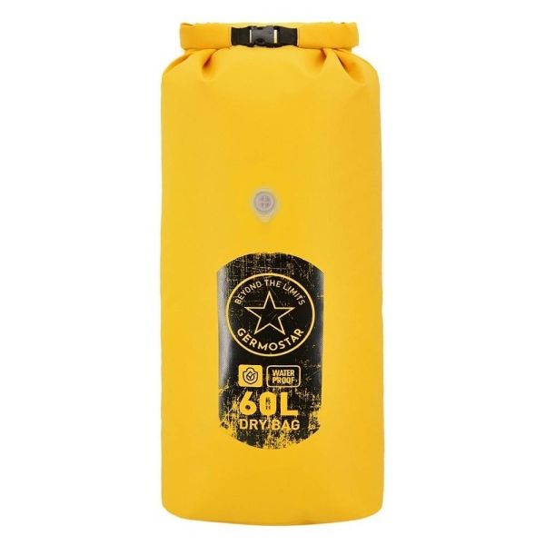 DRY BAG Germostar 60 л желтый, Название цвета: Жёлтый, Объем, л: 60, Варианты:  , Страна-производитель: РОССИЯ