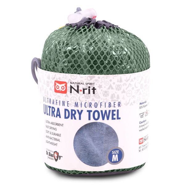N-Rit полотенце Ultra Dry Towel / Fine Wel Towel 40х80 рM голубой, Название цвета: Голубой, Товаров в упаковке, шт: 1, Размер: M, Варианты:  , Страна-производитель: ЮЖНАЯ КОРЕЯ, изображение 5