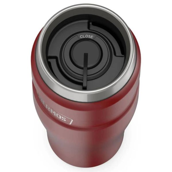 Кружка-термос из нерж. стали тм THERMOS SK1005 MRR 0.47L, Название цвета: Бордовый, Товаров в упаковке, шт: 1, Объем, л: 0.47, Варианты: MRR 0.47L, Страна-производитель: КИТАЙ, изображение 4