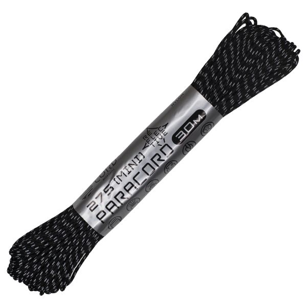 Паракорд 275 CORD 30м световозвращающий (black), Название цвета: черный, Товаров в упаковке, шт: 1, Варианты:  