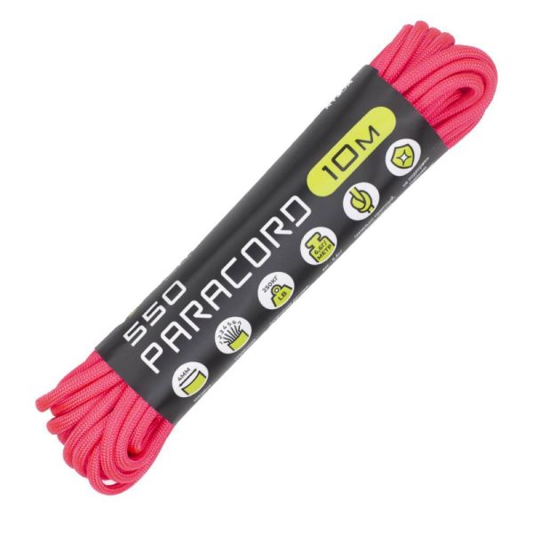 Паракорд 550 Cord 10м (neon pink), Название цвета: Розовый, Товаров в упаковке, шт: 1, Варианты:  , Страна-производитель: РОССИЯ