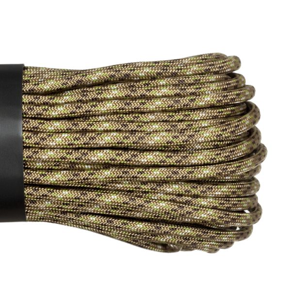 Паракорд 275 (мини) CORD nylon 30м RUS (desert), Название цвета: Коричневый / Бежевый / Салатовый, Товаров в упаковке, шт: 1, Варианты:  , Страна-производитель: РОССИЯ, изображение 2