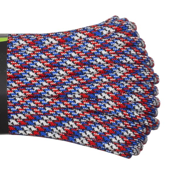 Паракорд 550 CORD nylon 10м RUS (patriot), Название цвета: Красный / Синий / Белый, Товаров в упаковке, шт: 1, Варианты:  , Страна-производитель: РОССИЯ