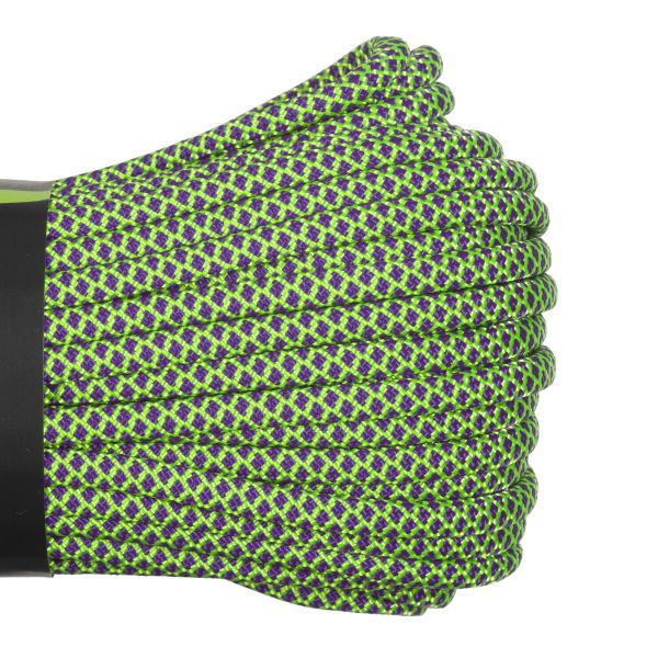 Паракорд 550 CORD nylon 10м RUS (zombie snake), Название цвета: Зелёно-фиолетовый, Товаров в упаковке, шт: 1, Варианты:  , Страна-производитель: РОССИЯ, изображение 2