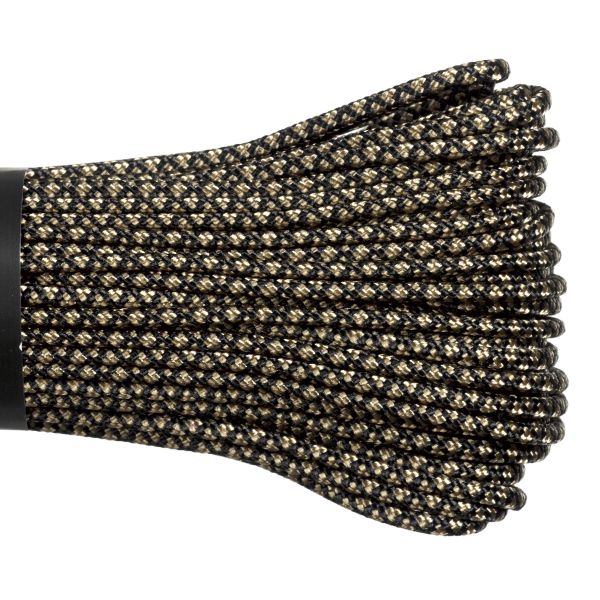 Паракорд 275 (мини) CORD nylon 30м RUS (sand snake), Название цвета: Черный / Темно-бежевый, Товаров в упаковке, шт: 1, Варианты:  , Страна-производитель: РОССИЯ, изображение 2