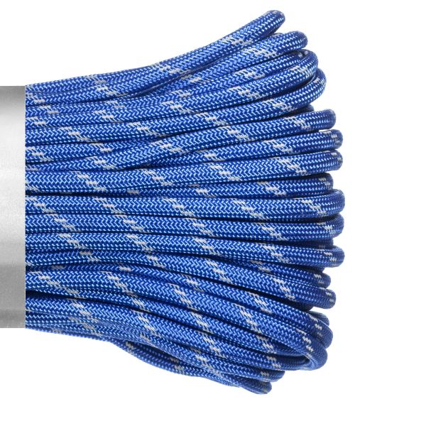 Паракорд 550 CORD nylon 10м RUS световозвращающий (ultramarine blue), Название цвета: Голубой, Товаров в упаковке, шт: 1, Варианты:  , Страна-производитель: РОССИЯ, изображение 2