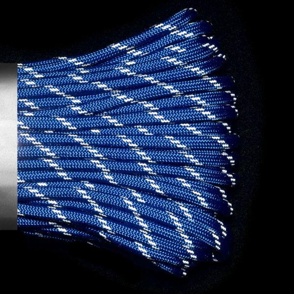 Паракорд 550 CORD nylon 10м RUS световозвращающий (ultramarine blue), Название цвета: Голубой, Товаров в упаковке, шт: 1, Варианты:  , Страна-производитель: РОССИЯ, изображение 3