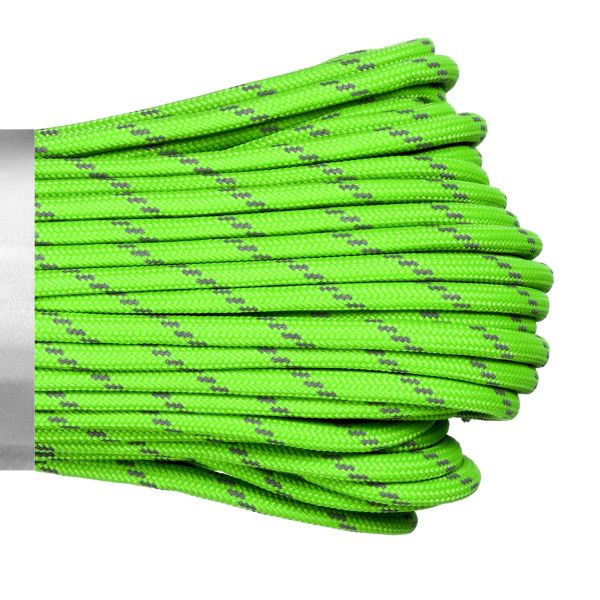 Паракорд 550 CORD nylon 10м RUS световозвращающий (lime), Название цвета: Салатовый, Товаров в упаковке, шт: 1, Варианты:  , Страна-производитель: РОССИЯ, изображение 2