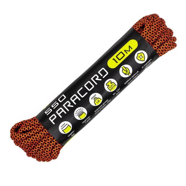 Паракорд 550 Cord 10м (neon orange snake)