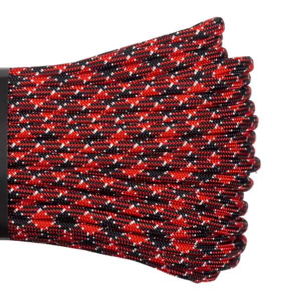 Паракорд 550 CORD nylon 30м RUS (dracula), Название цвета: Черно-красный, Товаров в упаковке, шт: 1, Варианты:  , Страна-производитель: РОССИЯ, изображение 2