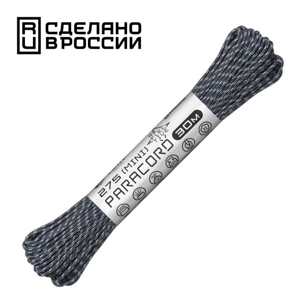 Паракорд 275 (мини) CORD nylon 30м RUS световозвращающий (dark navy), Название цвета: Тёмно-синий, Товаров в упаковке, шт: 1, Варианты:  , Страна-производитель: РОССИЯ