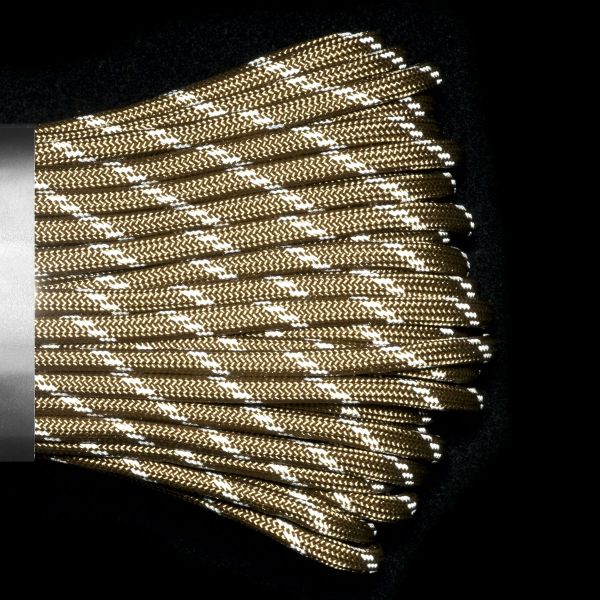 Паракорд 550 CORD nylon 30м RUS световозвращающий (tan), Название цвета: Бежевый , Товаров в упаковке, шт: 1, Варианты:  , Страна-производитель: РОССИЯ, изображение 3