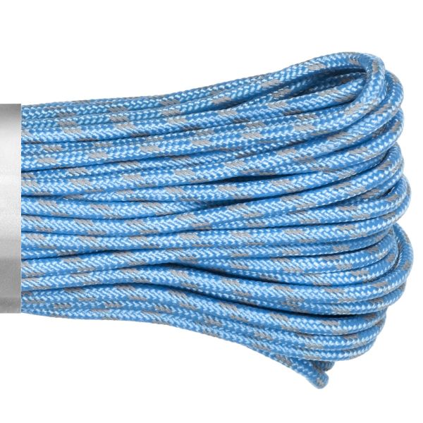 Паракорд 275 (мини) CORD nylon 30м RUS световозвращающий (carolina blue), Название цвета: Голубой, Товаров в упаковке, шт: 1, Варианты:  , Страна-производитель: РОССИЯ, изображение 2