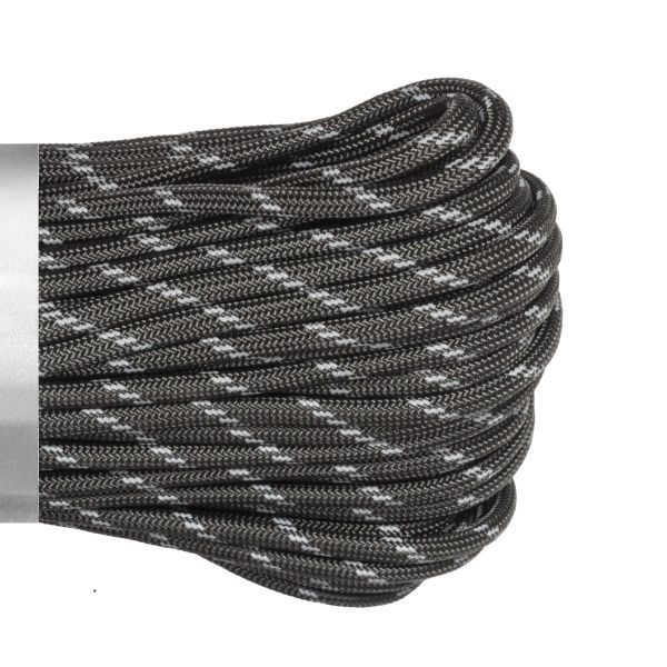 Паракорд 550 CORD nylon 30м RUS световозвращающий (graphite), Название цвета: Тёмно-серый, Товаров в упаковке, шт: 1, Варианты:  , Страна-производитель: РОССИЯ, изображение 2