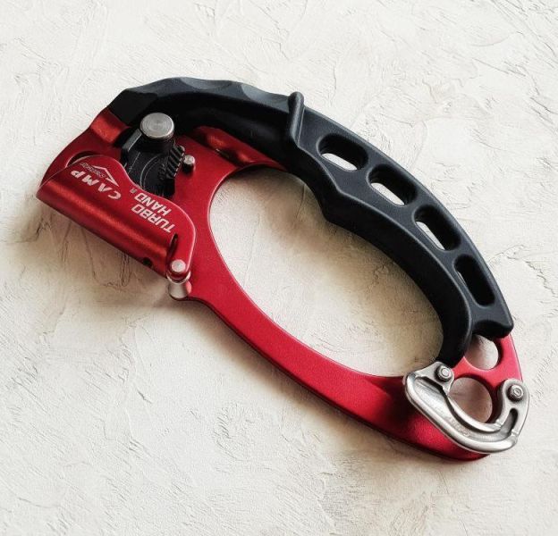 Зажим жумар TURBOHAND PRO CAMP, правый, алюминий, сталь, красный, изображение 8