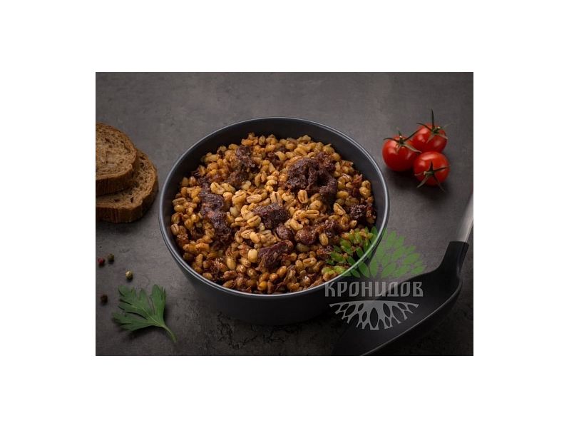 Готовое блюдо "Каша перловая с говядиной" 250 г. (Кронидов), изображение 4