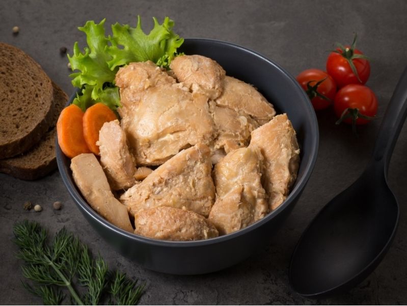 Готовое блюдо "Мясо цыплёнка(филе) в собственном соку" 250г. (Кронидов), изображение 8
