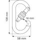 Карабин стальной , альпинистский CAMP OVAL STANDARD LOCK (EAC), изображение 2