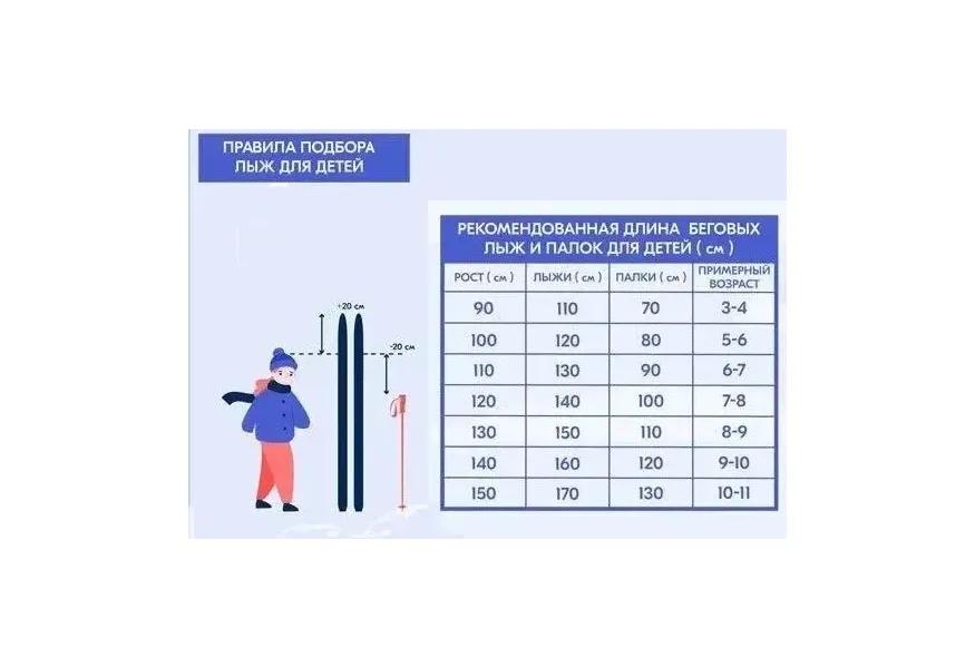 Лыжи детские NLF Космос, с насечками и креплениями NNN в чехле р. 120, Название цвета: Тёмно-синий, Размер: 120 см, Страна-производитель: РОССИЯ, изображение 6
